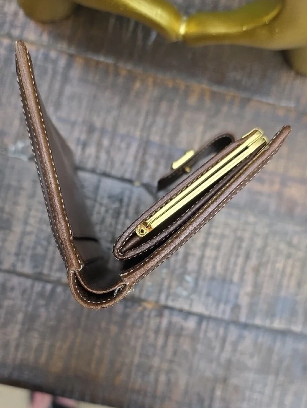 Loewe Anagram Vintage bifold Leather Wallet With Kisslock